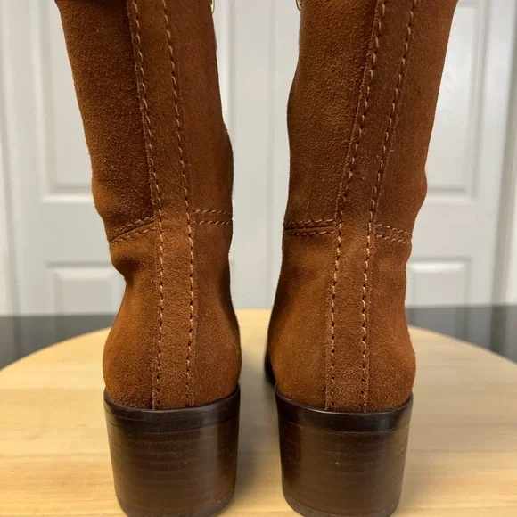 Coach Tan Suede Over-the-Knee Boots - Picture 11 of 12